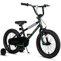 Vollsch BMX Style Kids Bike for 2-8 Years Old Boys Girls 16 Inches Toddlers Bicycle with Coaster Brake Training Wheels, Black