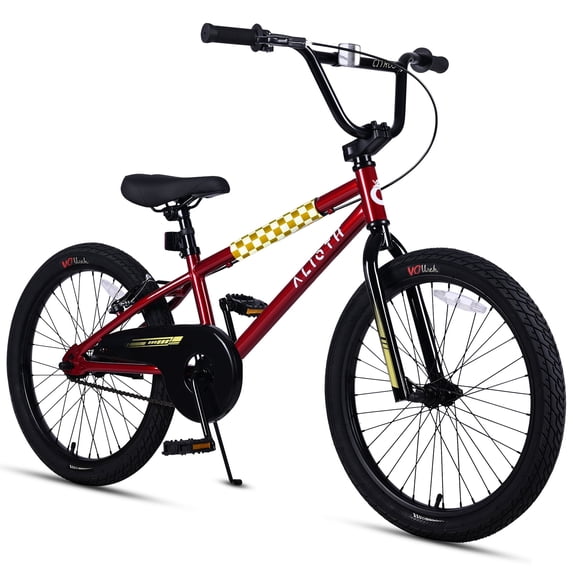 Vollsch BMX Style Kids Bike for 7-14 Years Old Boys Girls Teens 20 Inch Bicycle with Rear V Brake Coaster Brake, Red