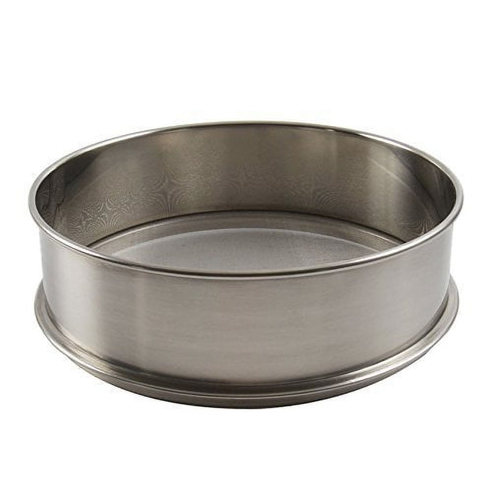 Stainless Steel Heavy Duty Flour Sifter with Fine Mesh
