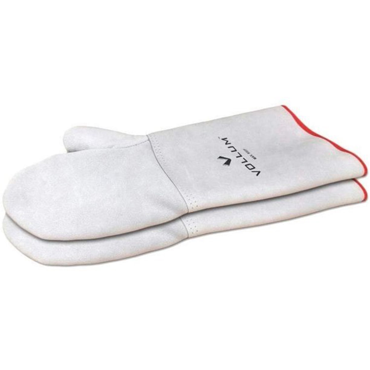 Vollum High Heat Leather Oven Mitts, Resistant to 932F - 14"
