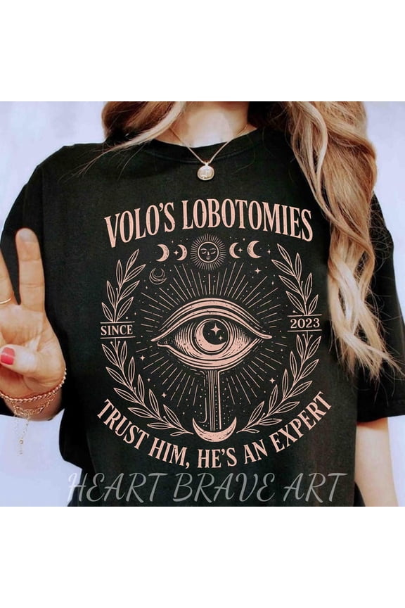 Volo's Lobotomies Sweater, I Got My Lobotomy At Volo's Hoodie, Dark Humor Tee, Astarion BG3 Shirts, Astarion Bulders, Video Game Shirt,