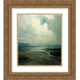 thumbnail image 1 of Volodymyr Orlovsky 2x Matted 20x22 Gold Ornate Framed Art Print 'Seascape', 1 of 2