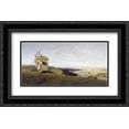 thumbnail image 1 of Volodymyr Orlovsky 2x Matted 24x16 Black Ornate Framed Art Print 'Ukrainian landscape', 1 of 2