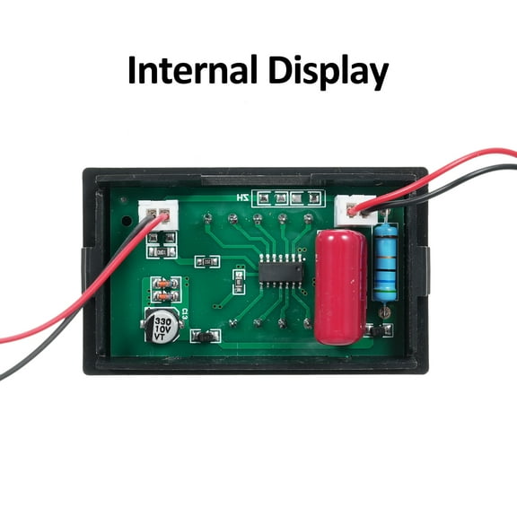 Volt Amp Meter AC 60-500V 100A Digital Multimeter With Current Transformer 2 In 1 Mini Ammeter Voltmeter Gauge With Dual LED Display Universal Car Accessories