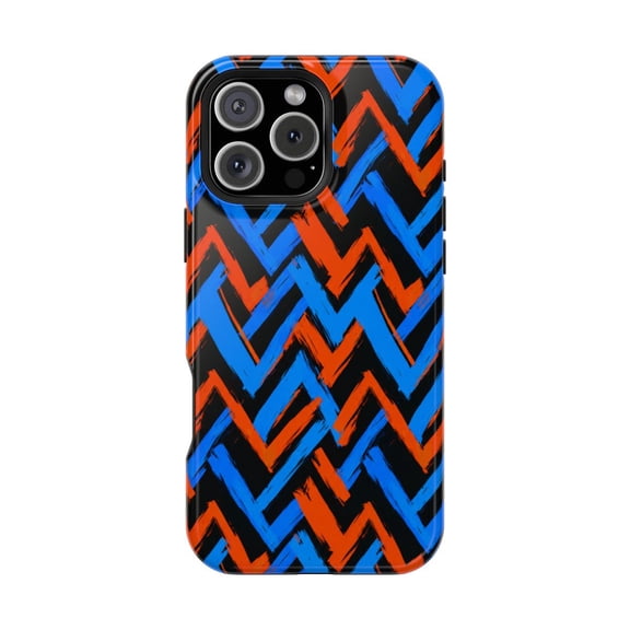 Volt Clash Tough Phone Case, Electric Abstract Dual Layer Shockproof Protective Cover Compatible with iphone 13
