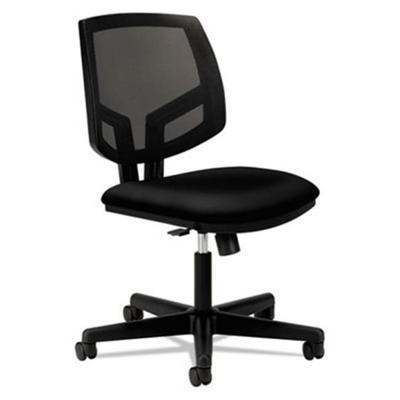 Volt Series Mesh Back Task Chair With Synchro-Tilt- Black Fabric