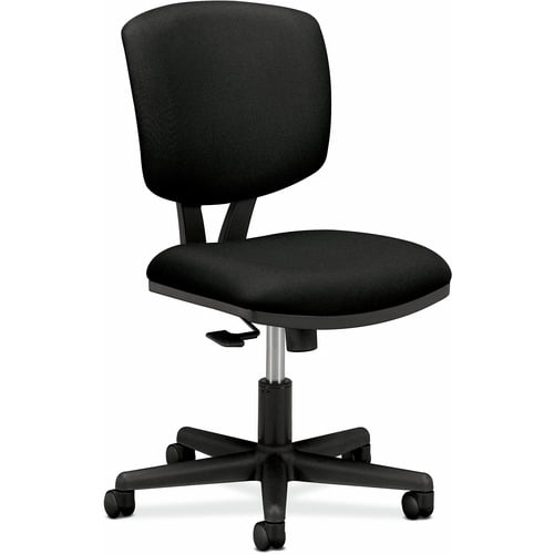 Volt Series Task Chair with Synchro-Tilt Polyester Black Upholstery
