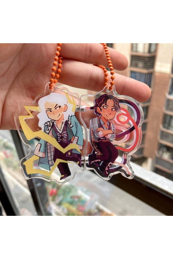 Volt and Eddie | Date Everything Magnetic Acrylic Keychains (1 keychain)