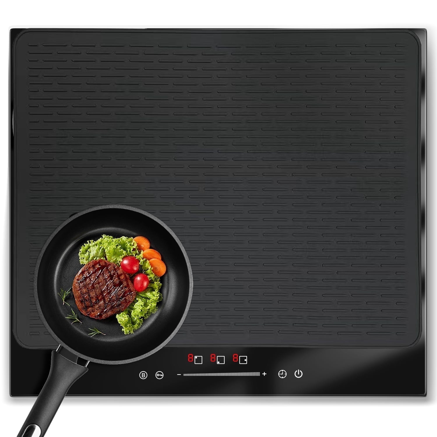 VoltCuisine 24 inch Stove Top Covers Food Grade Heavy Duty Silicone Glass Stove Top Cover Protector