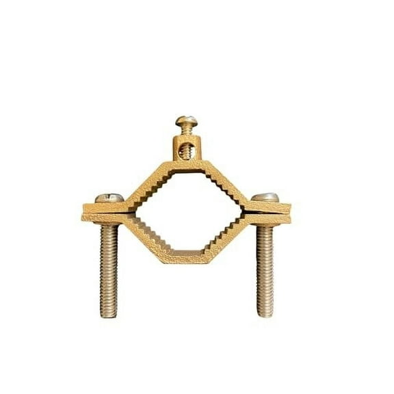 VoltVeera - UL Listed Heavy Duty, Copper Alloy Grounding Pipe Clamps for size 1" - 2" (5 Pack)