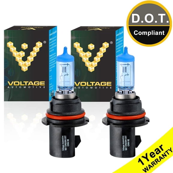 Voltage Automotive 9007 HB5 Headlight Bulb Replacement For High Low beam Driving Light,Polarize White,1 Pair