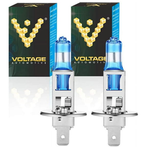 Voltage Automotive H1 Headlight Bulb 12258 Eagle 40 Percent Brighter Upgrade Replacement For High Beam Low Beam Driving Fog Light,Blue,Pair of 1