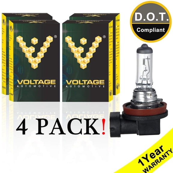 Voltage Automotive H11 Standard 12V 55W Clear Halogen Automotive Bulb