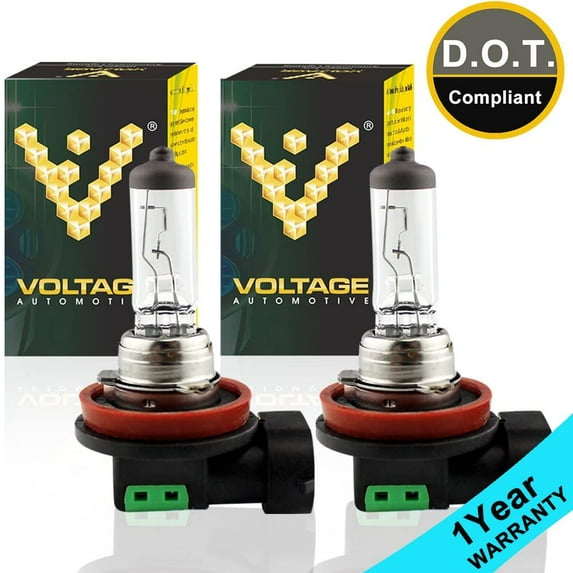 Voltage Automotive H16 Standard Headlight Fog Light Bulb OEM Replacement For Fog Light Driving Light Bulb,1 Pair
