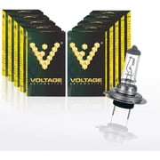 Voltage Automotive H7 Halogen Headlight Bulb,Pack of 10