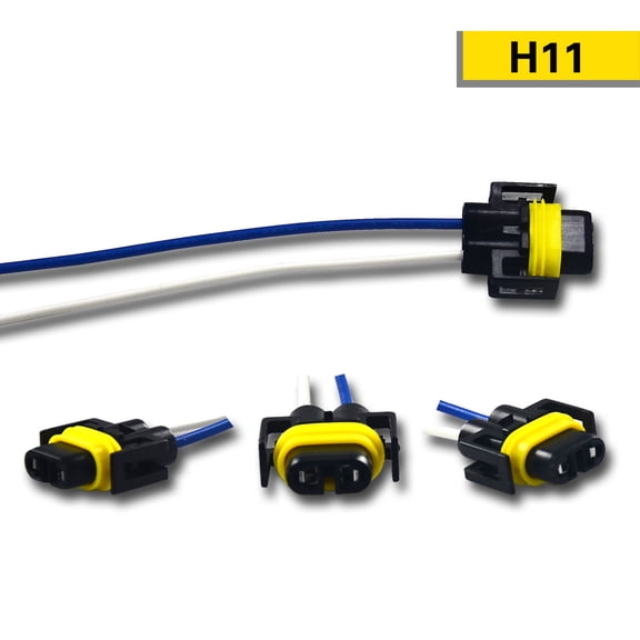 Voltage Automotive Socket Connector For H11 Headlight Fog Light Bulb