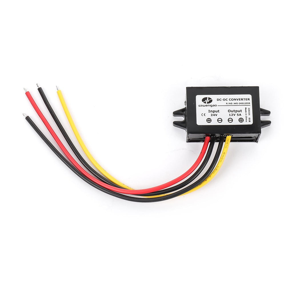 Voltage Converter 18V 36V DC to 12V DC 5A 60W Converter Stepdown Truck Adapter