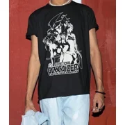 Voltage Fighter Gowcaizer Voltage Characters Anime Waifu Senpai Black T-Shirt
