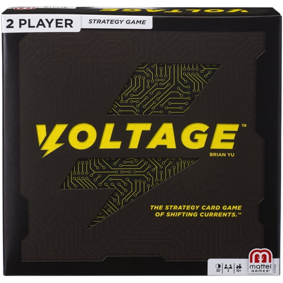 Voltage 2-Player Strategy Card Game with Game Board and Cards, Ages 10 Years Old and up
