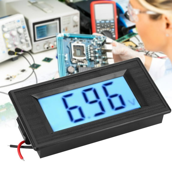 Voltage Meter, Amp Meter Stable Performance LCD Digital Display For Maintain