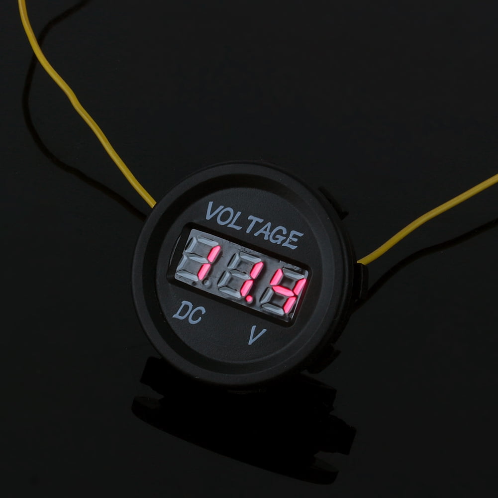 Voltage Meter Led Voltmeter Car Voltage Meter Universale 12 24V