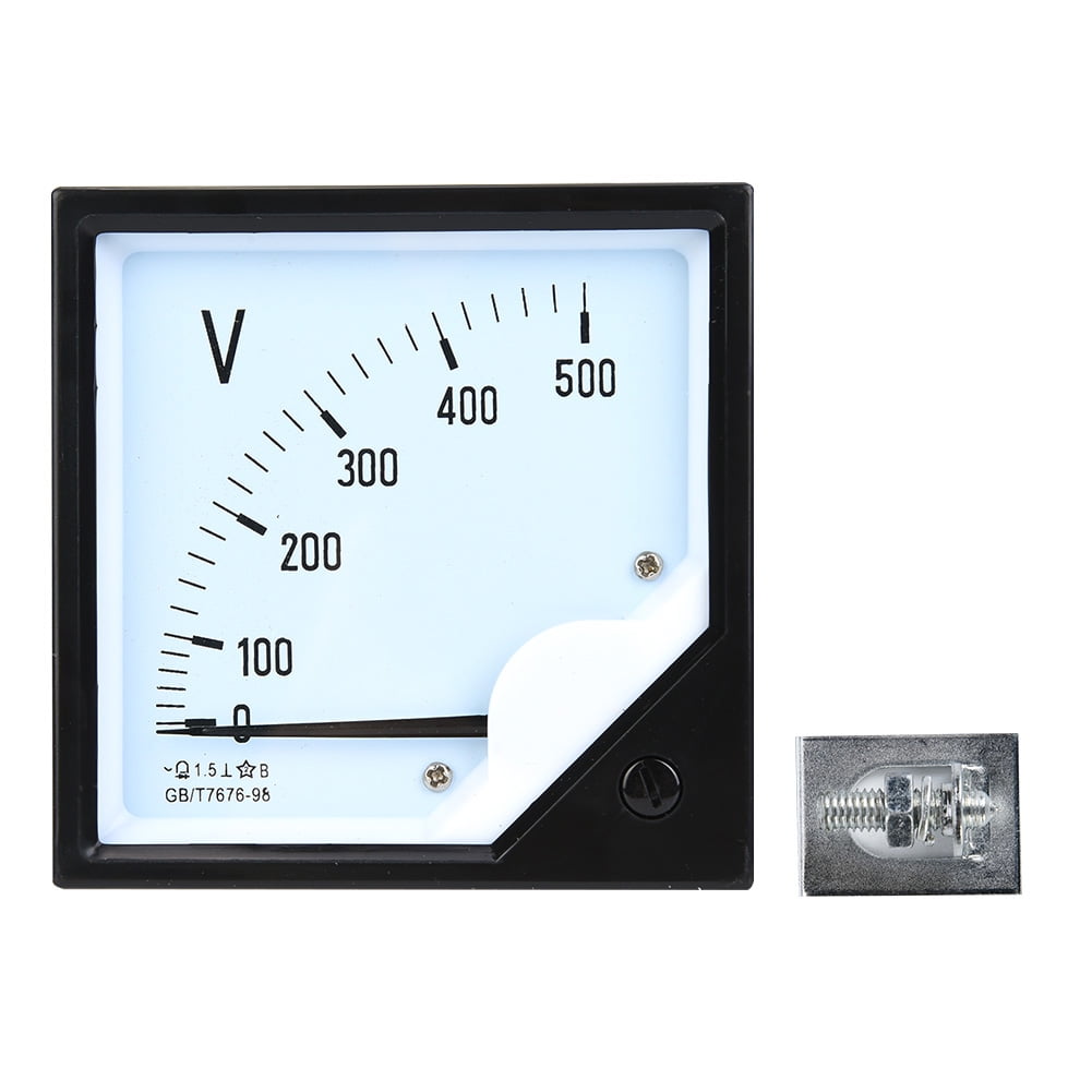 Voltage Meter Square Panel Voltage Meter Analog Voltmeter AC 0500V for