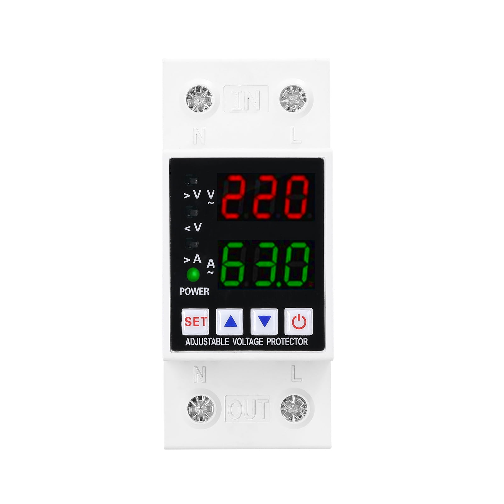 Voltage Protector,Relay Dual Display Adjustable Over- Huiop Siuke ...