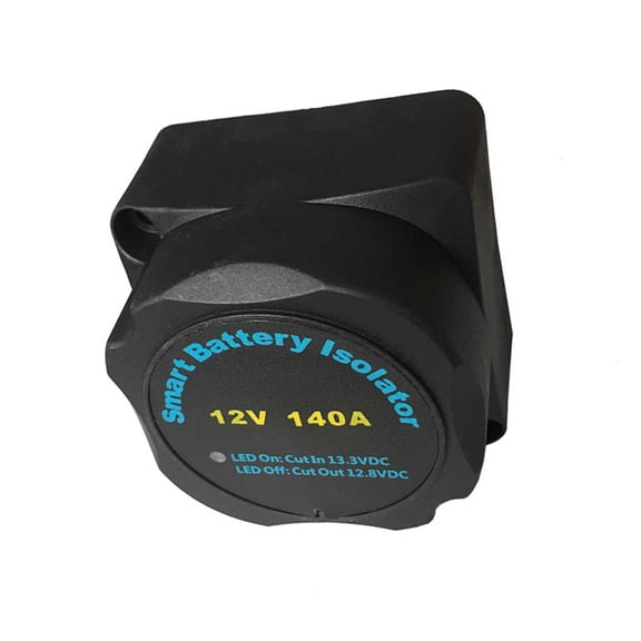 Voltage Sensitive Relay 140A 12V Dual Battery Isolator Automatic Charging Relay VSR For Automotive Car RV Marine Boat Universal Fitment High Performance Nylon Shell (7.2x7.2x6.1 cm / 2.8x2.8x2.4 in)