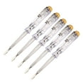 thumbnail image 1 of Voltage Test Screwdriver AC100-500V Slot LED Tester Electroprobe 5PCS, 1 of 4