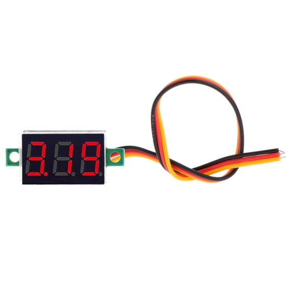 Voltage Tester 0-100V Mini Digital Voltmeter with 0.36-inch LED Display Suitable for Car Motorcycle Battery Moni