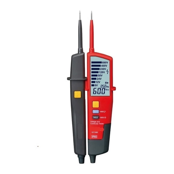 Voltage Tester AC/DC Voltage 3-Phase Voltage Phase Sequence Continuity Digital Multimeter ,High&Low Sensitivity