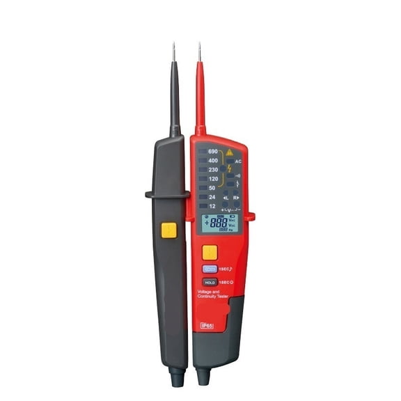 Voltage Tester AC/DC Voltage 3-Phase Voltage Phase Sequence Continuity Digital Multimeter ,High&Low Sensitivity