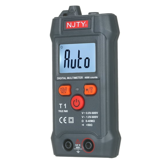 Voltage Tester,Universal Tester 600v Tester 600v Voltmeter Palm-size Lcd Auto Rms Universal Tester Auto Ncv 4000 Tester Resistance On-off Ohm And Tester 600v Voltmeter Ohm Buzzer Adben Black