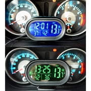 Voltage measuring instrument,1 Lcd In 1 Lcd Clock Thermometer Voltmeter 3 In 1 Temperature Meter Car Suv Rv 12v Car Suv Voltmeter 3 In Car Clock Lcd Temperature Huiop