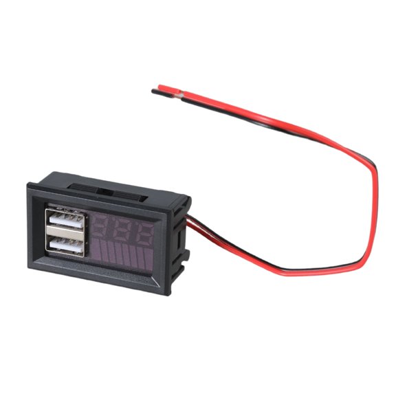 Voltages Tester Monitors LED Digital Display Voltmeter Voltages Meter Battery Tester Panel for DC12V Car Motorcycles