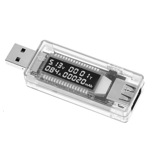 Voltages Voltmeter Digital Power Capacity Analyzers USB Power Tester For USB Charging With 0.01V/A Precise Measurement