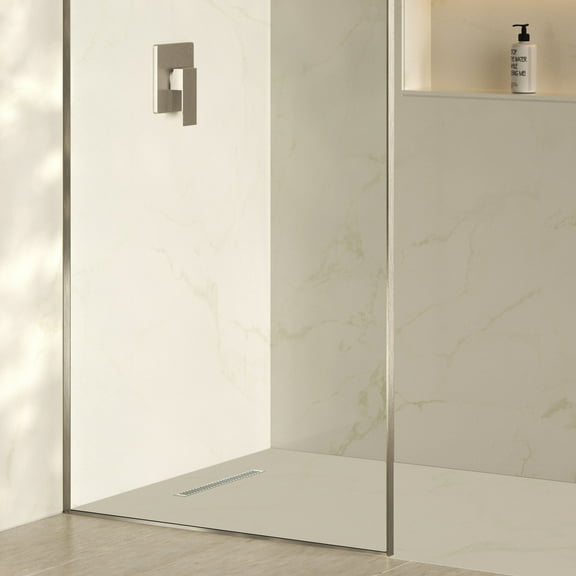 Voltaire 18" Stainless Steel Linear Shower Drain in Chrome