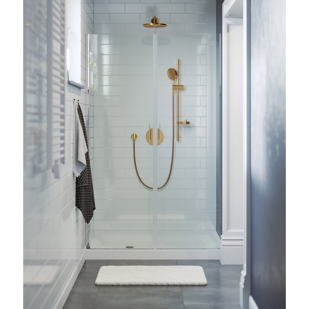 Voltaire 48" x 36" White Acrylic Single-Threshold Shower Base