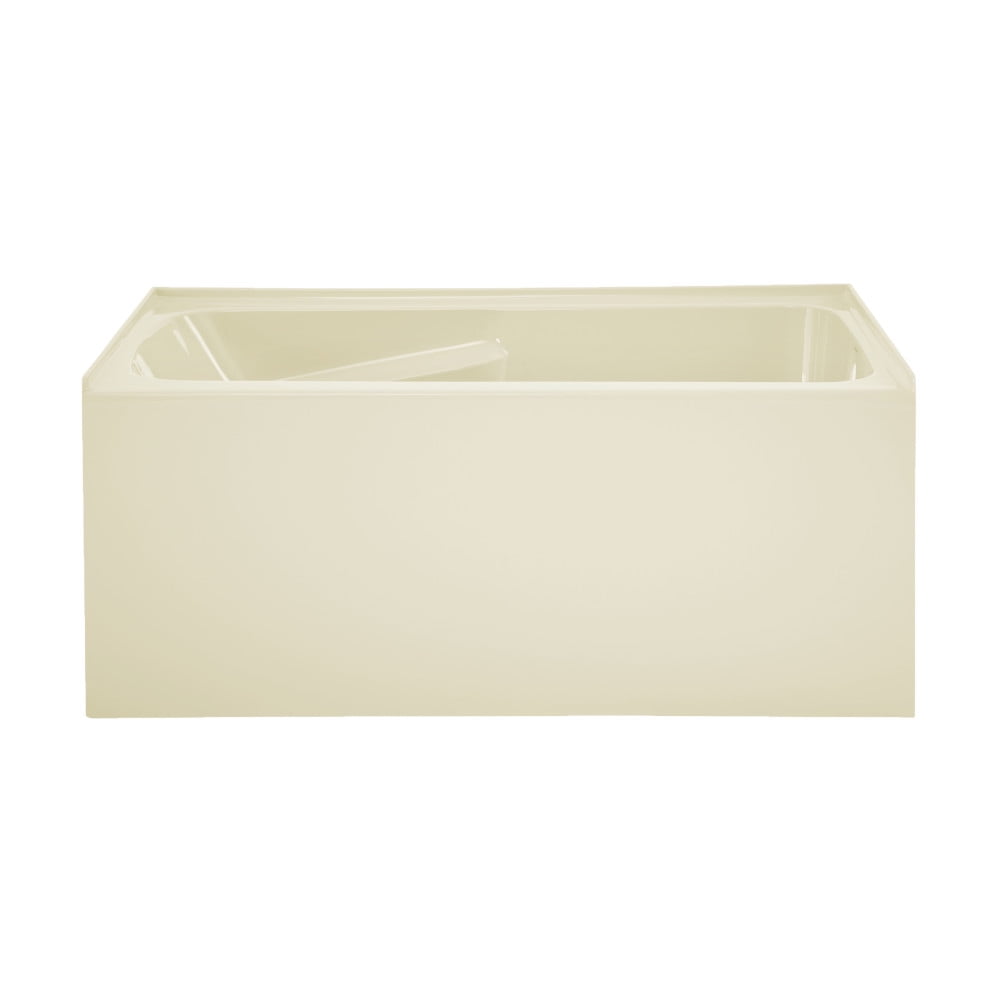 Voltaire Bisque Acrylic 54" x 30" Alcove Bathtub with Apron