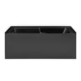 thumbnail image 1 of Voltaire 60" x 30" Left-Hand Drain Alcove Bathtub with Apron in Matte Black, 1 of 12