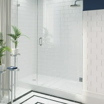 Voltaire 60" x 34" Acrylic White, Single-Threshold, Left Side Drain, Shower Base