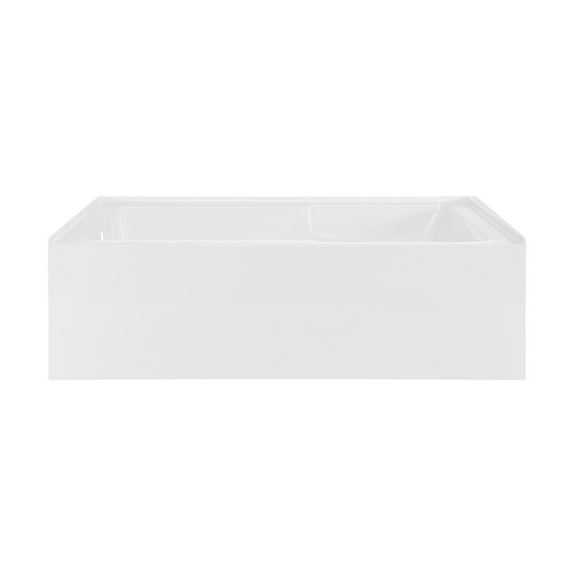 Voltaire 72" x 36" Left-Hand Drain Alcove Bathtub with Apron and Armrest