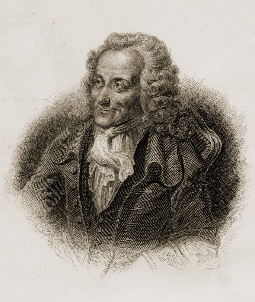 Voltaire Pen-Name Of FranÔø?ois-Marie Arouet 1694-1778 French Writer And Philosopher Canvas Art - Ken Welsh Design Pics (28 x 32)
