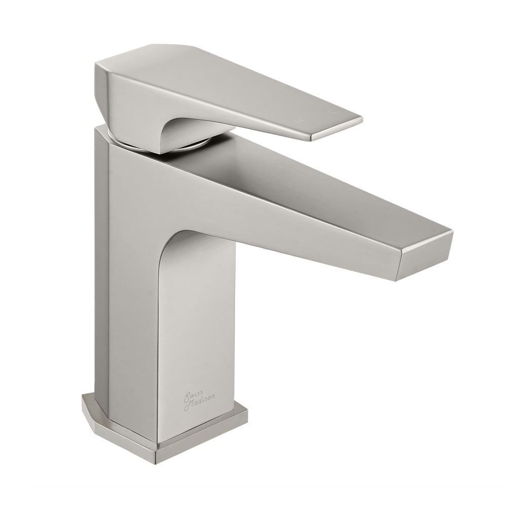 Brushed Nickel Single-Handle Bathroom Faucet