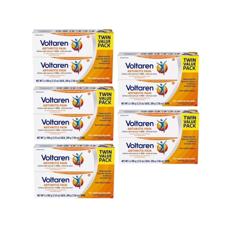 Voltaren Arthritis Pain Topical Gel,3.53 oz. Twin Pack - Pack of 5