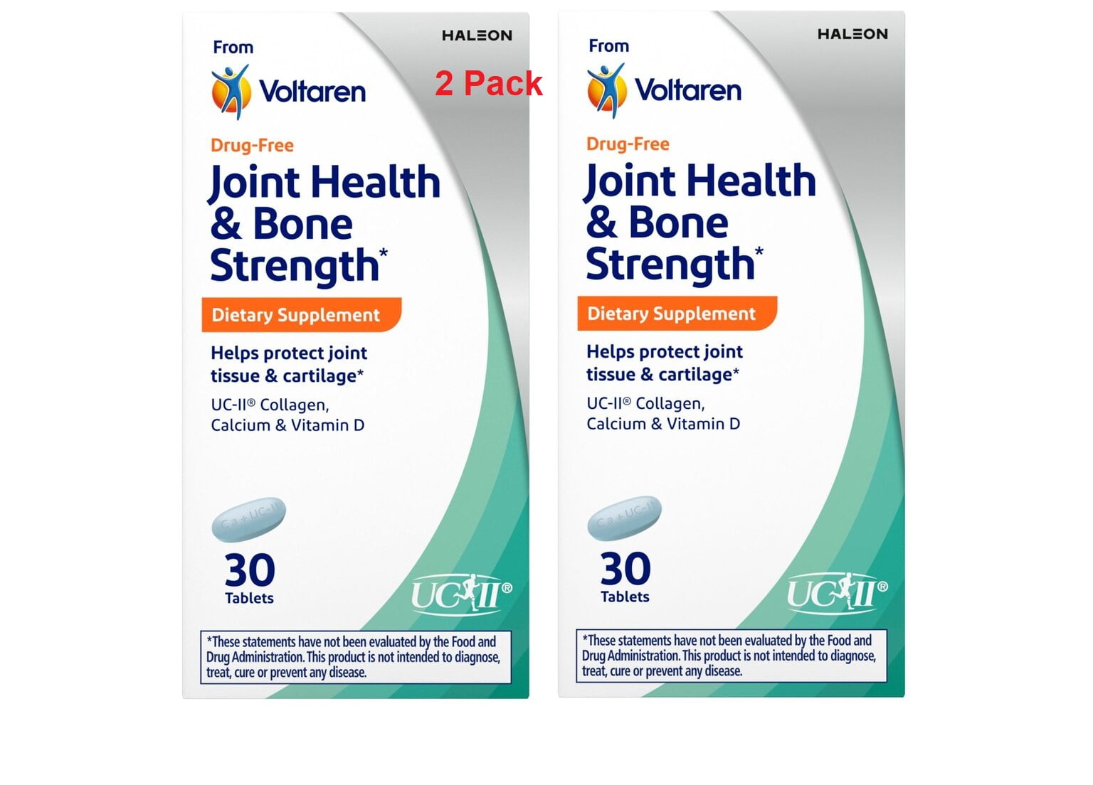 Voltaren Joint Health & Bone Strength Dietary Supplement, Pack of 2 x 30 CT
