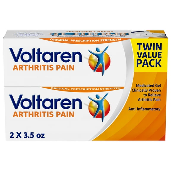 Voltaren Arthritis Pain Gel for Powerful Topical Arthritis Pain Relief with Diclofenac Gel - Easy Open Cap - 100 G X 2