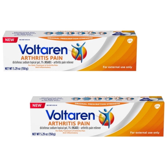 Voltaren Paraben-Free Topical Pain Relief Gel for Arthritis Pain 5.3 oz - 2 Count