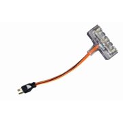 Voltec 14/3 X 2 Ft. 3-Outlet Power Block Adapter