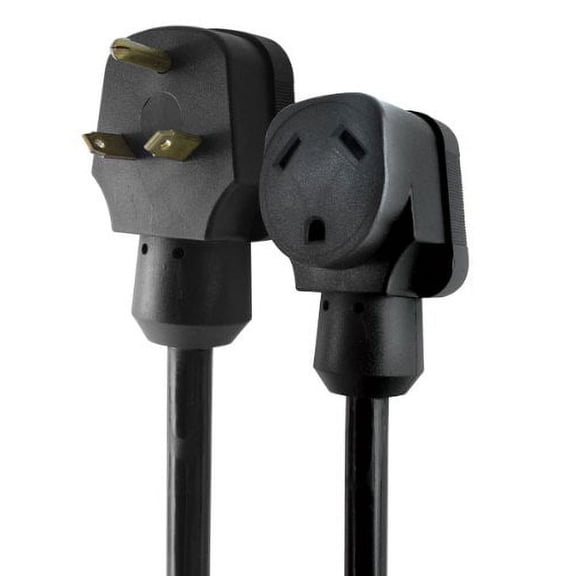 Voltec 16-00559 10/3 STW 30 Amp Traditional RV Extension Cord, 50-Foot, Black